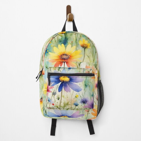 Item preview, colorful wild flower field water color designed and sold by yeekazar.