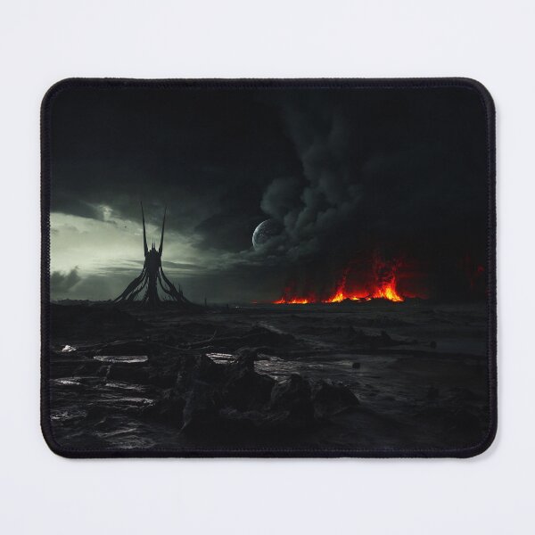 Item preview, Dark Horror Alien World On Flames designed and sold by SassyArtistry.