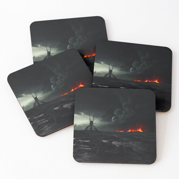 Item preview, Dark Horror Alien World On Flames designed and sold by SassyArtistry.