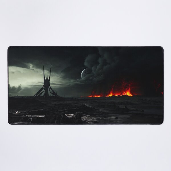 Item preview, Dark Horror Alien World On Flames designed and sold by SassyArtistry.