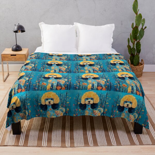Item preview, A poodle dog among exotic flowers. designed and sold by Natalia-Vlad.
