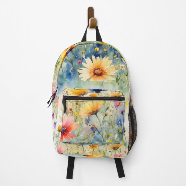 Item preview, colorful wild flower field water color designed and sold by yeekazar.