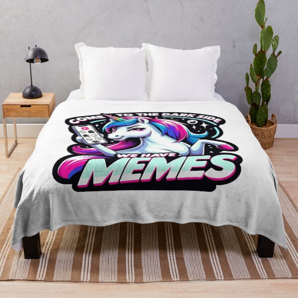 Item preview, "Magical Unicorn Memet -'Come to the Dark Side, We Have Memes' - Enchanting Humor designed and sold by toobel.