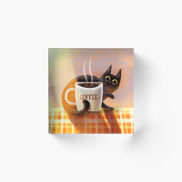 Aperçu de l'œuvre Café avec chat créée et vendue par Leandrofca.