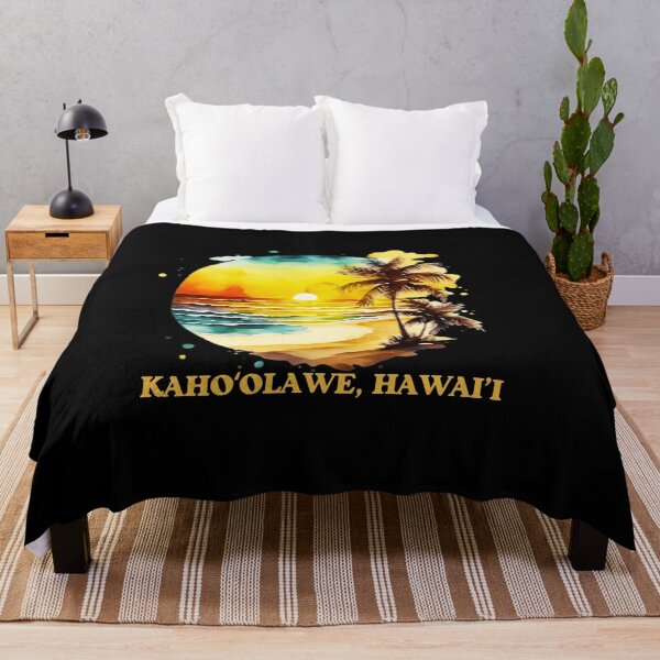 Item preview, Kaho'olawe Hawaii - A small, uninhabited island that was once used for military training. The name also includes an ʻokina. designed and sold by Sun Sand & Sea Art.