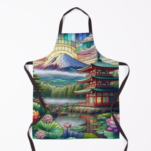 Item preview, Japanese Pagoda Zen Garden Near Mount Fuji designed and sold by HippieFarms11.