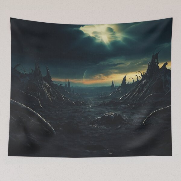 Item preview, Dark Alien World In Far Galaxy Sun Eclipse designed and sold by SassyArtistry.
