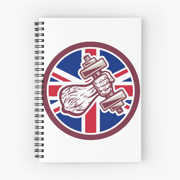 Item preview, British Personal Trainer Dumbbell UK Flag Icon designed and sold by patrimonio.