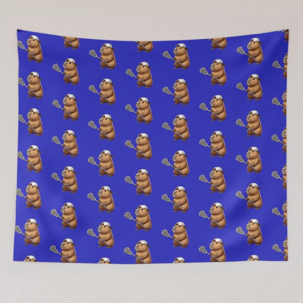 Item preview, Lacrosse Capybara  designed and sold by SportsMomsRock.