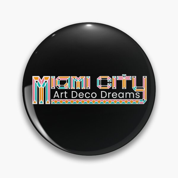 Item preview, Art Deco Dreams - Miami City Typography designed and sold by patriotwardrobe.