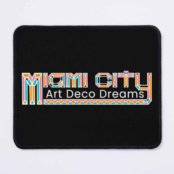 Item preview, Art Deco Dreams - Miami City Typography designed and sold by patriotwardrobe.