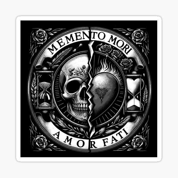 Item preview, Memento Mori Amor Fati Stoic Philosophy designed and sold by Buzzworthy Threads.
