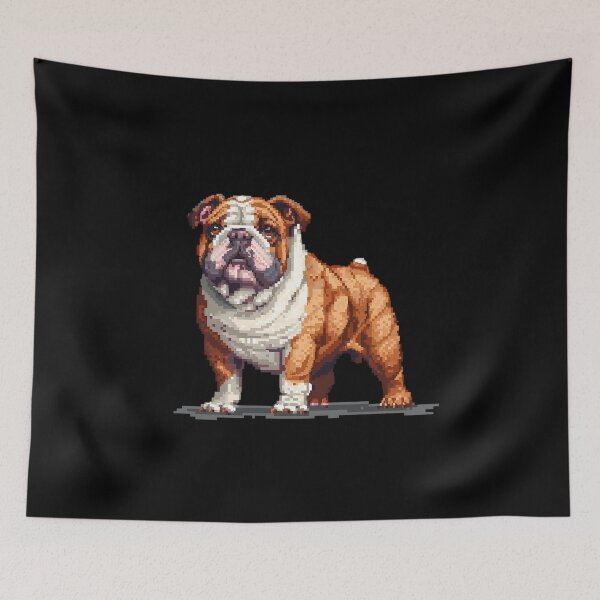 Item preview, 16-bit Pixel Art Bulldog designed and sold by CUTEDOGGIEZ.