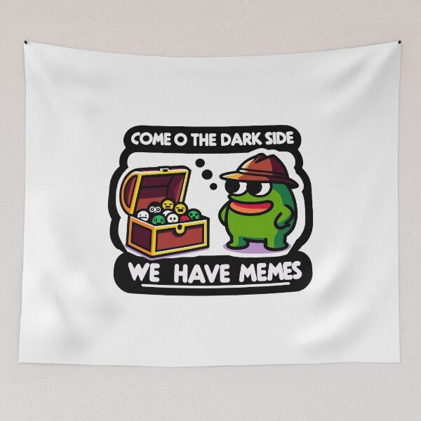 Item preview,  Meme Treasure Trove  - Come to the Dark Side, We Have Memes - Whimsical Detective Frog designed and sold by toobel.