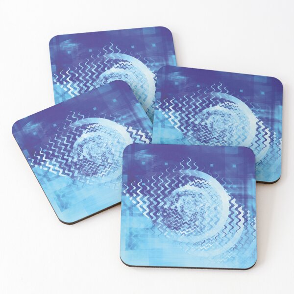 Item preview, Blue background with circular design designed and sold by FutureVisuals.