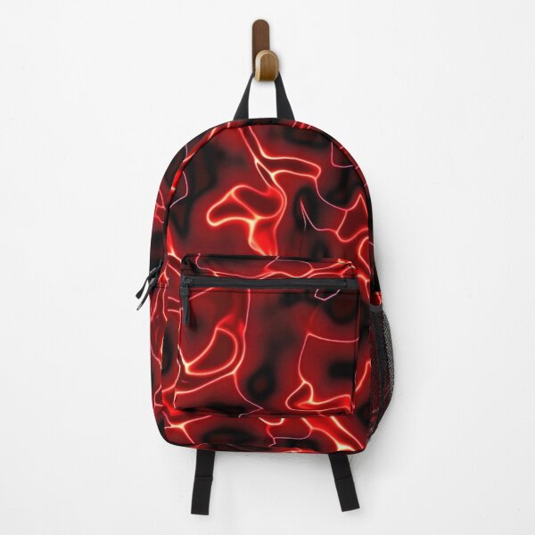 Item preview, Red Glowing Trippy Luminance Pattern Design Abstract Camouflage Fluid Shapes in Neon Colors designed and sold by Reichcorp.
