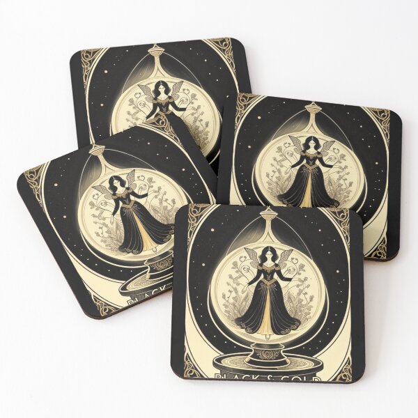 Item preview, DnD Black & Gold Tarot Card designed and sold by ZingZest.