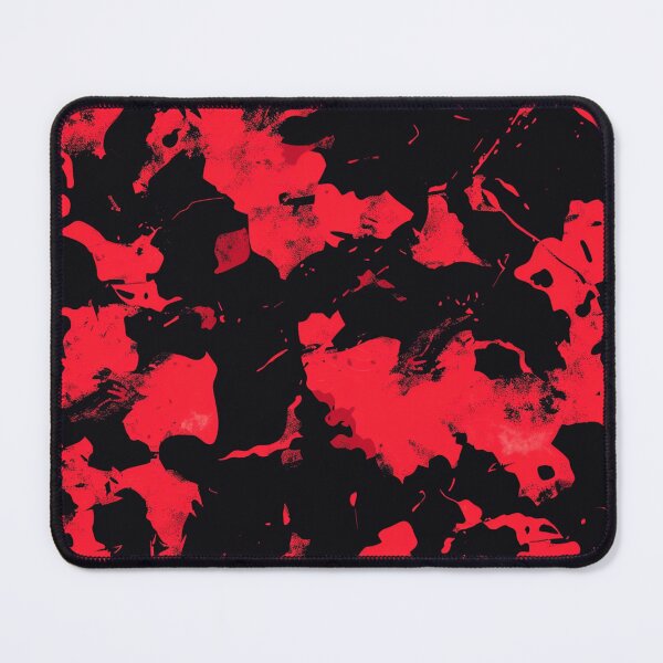 Item preview, Red Glowing Trippy Luminance Pattern Design Abstract Camouflage Fluid Shapes in Neon Colors designed and sold by Reichcorp.