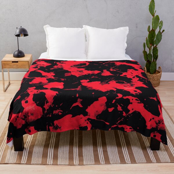 Item preview, Red Glowing Trippy Luminance Pattern Design Abstract Camouflage Fluid Shapes in Neon Colors designed and sold by Reichcorp.