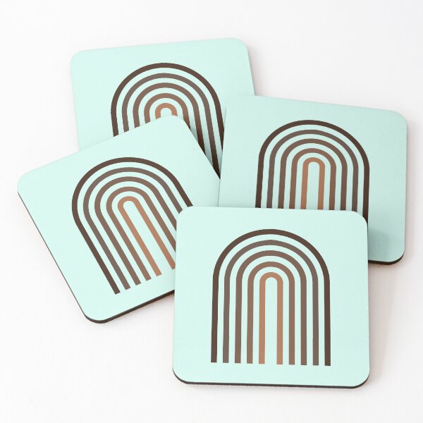 Item preview, Earth Tones Mid Century Rainbow designed and sold by zibziby.