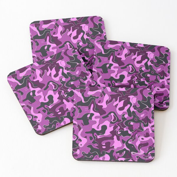 Item preview, Pink Glowing Trippy Luminance Pattern Design Abstract Camouflage Fluid Shapes in Neon Colors designed and sold by Reichcorp.