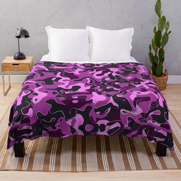 Item preview, Pink Glowing Trippy Luminance Pattern Design Abstract Camouflage Fluid Shapes in Neon Colors designed and sold by Reichcorp.
