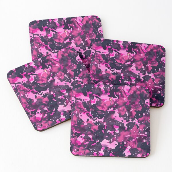 Item preview, Pink Glowing Trippy Luminance Pattern Design Abstract Camouflage Fluid Shapes in Neon Colors designed and sold by Reichcorp.