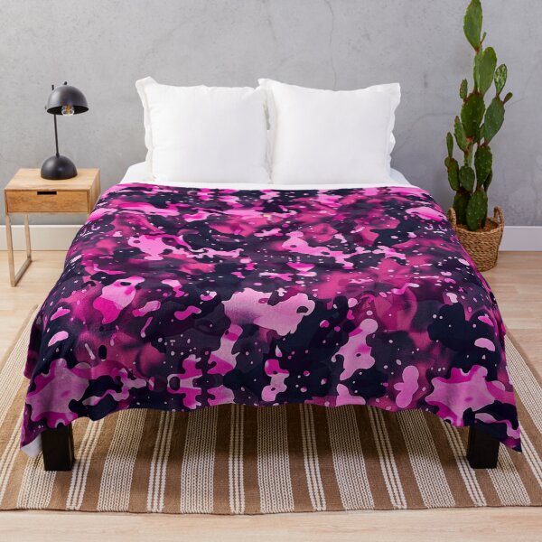 Item preview, Pink Glowing Trippy Luminance Pattern Design Abstract Camouflage Fluid Shapes in Neon Colors designed and sold by Reichcorp.
