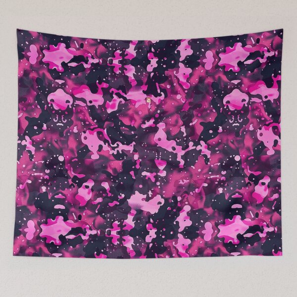 Item preview, Pink Glowing Trippy Luminance Pattern Design Abstract Camouflage Fluid Shapes in Neon Colors designed and sold by Reichcorp.