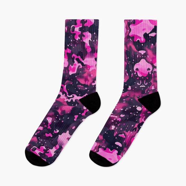 Item preview, Pink Glowing Trippy Luminance Pattern Design Abstract Camouflage Fluid Shapes in Neon Colors designed and sold by Reichcorp.