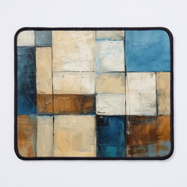 Item preview, Turquoise Blue Pattern Abstract Palette Art designed and sold by acrylicartp.