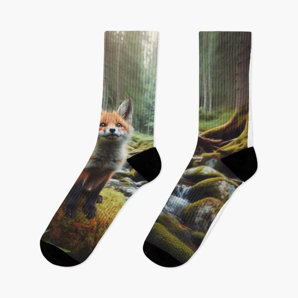 Item preview, Red Fox Reverie - The Sleek Elegance of a Fox in the Wilderness designed and sold by ProgressMagnet.