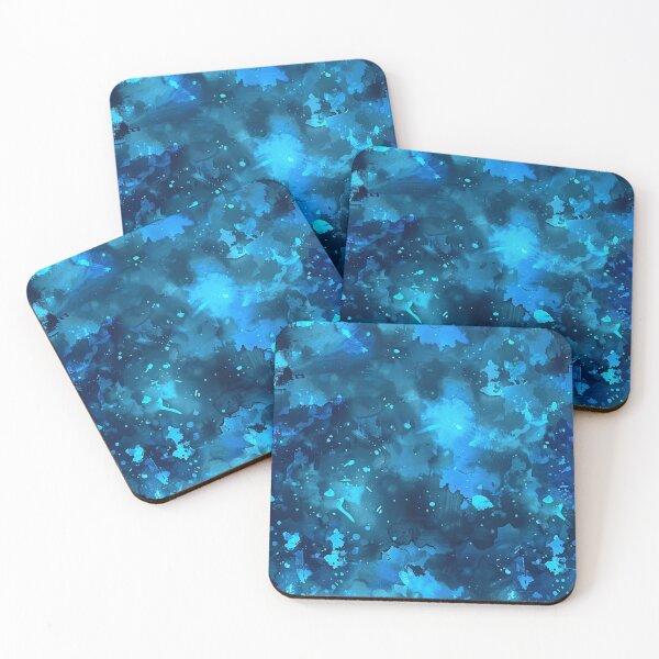 Item preview, Blue Glowing Trippy Luminance Pattern Design Abstract Camouflage Fluid Shapes in Neon Colors designed and sold by Reichcorp.