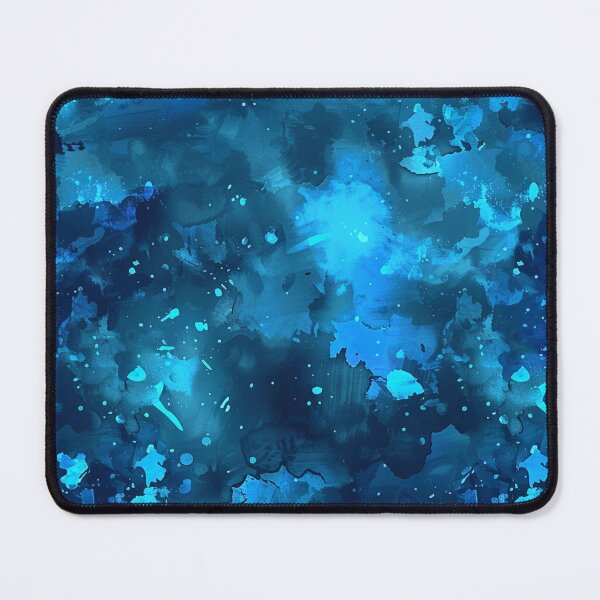 Item preview, Blue Glowing Trippy Luminance Pattern Design Abstract Camouflage Fluid Shapes in Neon Colors designed and sold by Reichcorp.