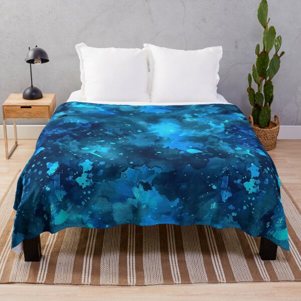 Item preview, Blue Glowing Trippy Luminance Pattern Design Abstract Camouflage Fluid Shapes in Neon Colors designed and sold by Reichcorp.
