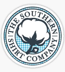 The Southern Shirt Co. Sticker — Blue Gingham Sticker