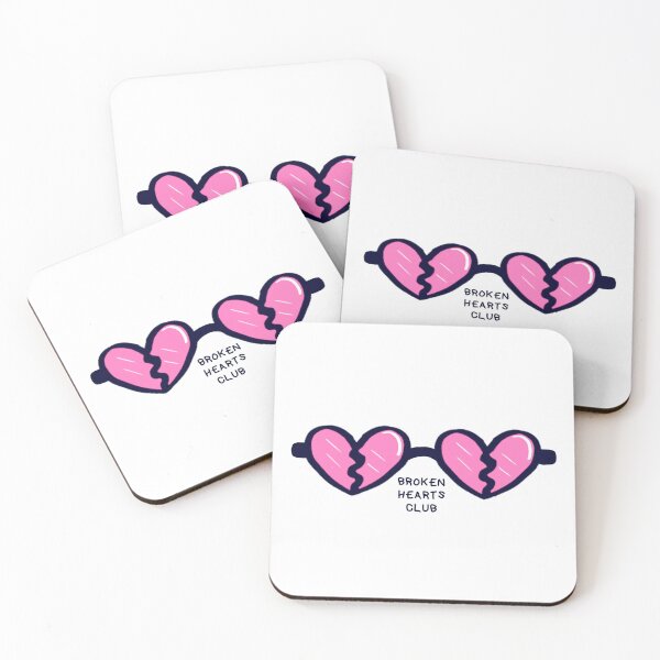 Item preview, Broken Hearts Club Glasses designed and sold by randomyca.