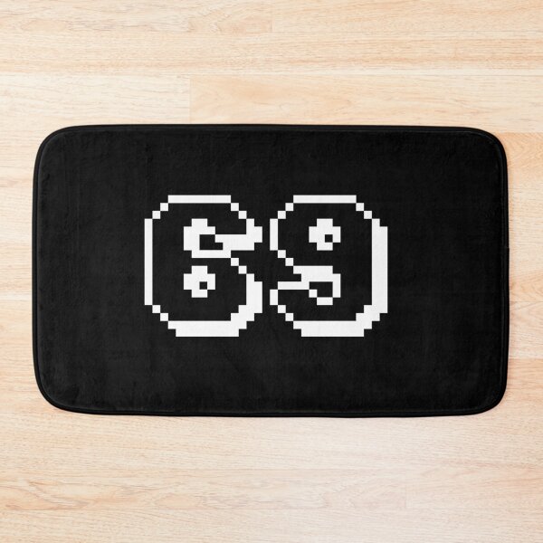 Item preview, 69, sixty-nine, white, retro video game, 1 up! designed and sold by Numbers-Art.