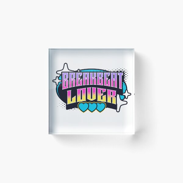 Item preview, BREAKBEAT  - Breaks Lover Y2K  (blue/yellow/pink) designed and sold by Discothreadz.