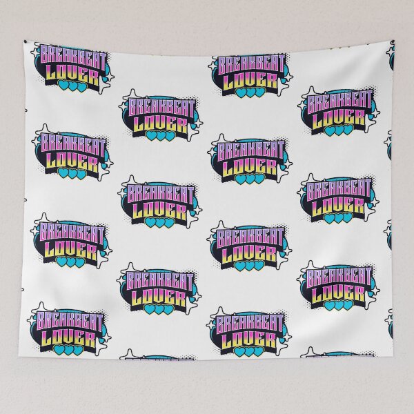 Item preview, BREAKBEAT  - Breaks Lover Y2K  (blue/yellow/pink) designed and sold by Discothreadz.