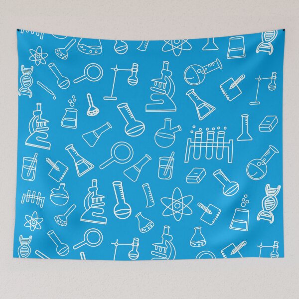 Item preview, Scientific design blue white linear icons, medicine illustration designed and sold by Denisse diseno.