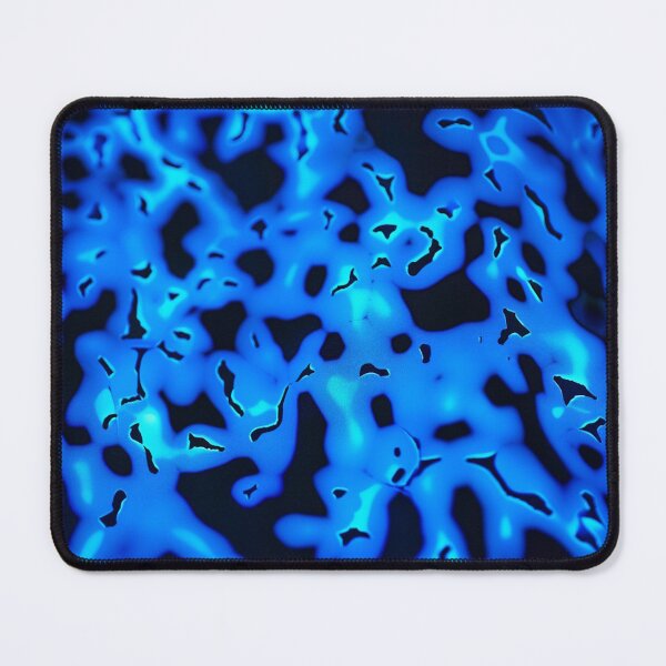 Item preview, Blue Glowing Trippy Luminance Pattern Design Abstract Camouflage Fluid Shapes in Neon Colors designed and sold by Reichcorp.