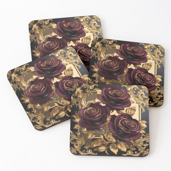 Item preview, Baroque Inspired Maroon Roses designed and sold by DesignsByPrnces.