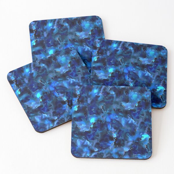 Item preview, Blue Glowing Trippy Luminance Pattern Design Abstract Camouflage Fluid Shapes in Neon Colors designed and sold by Reichcorp.