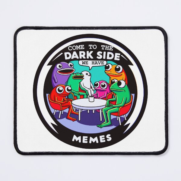 Artikelvorschau, Frog Meme Gathering – Come to the Dark Side We Have Memes – Bunter Amphibien-Humor entworfen und verkauft von toobel.