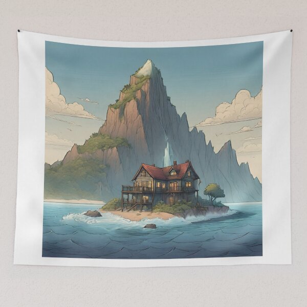 Item preview, A house between the sea and the mountains... designed and sold by TAI-KU.