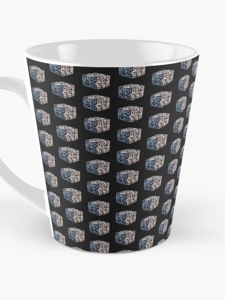 Thumbnail 3 of 4, Coffee Mug, Digital Cubes: QR Code Pattern Extravaganza designed and sold by Rui Fernandes.
