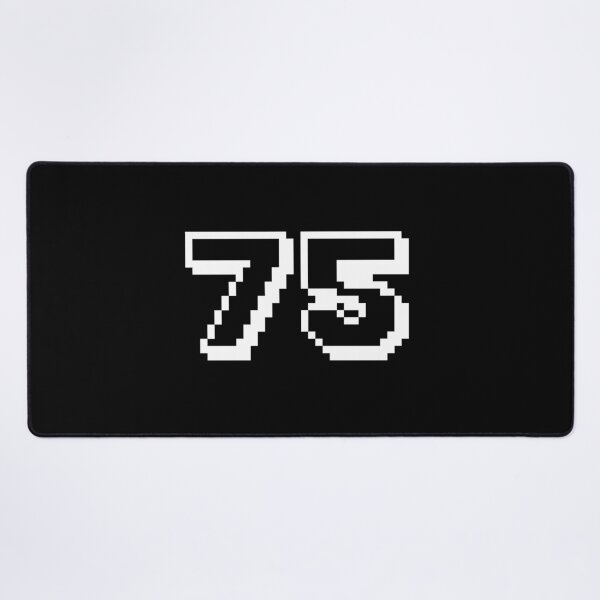 Item preview, 75, seventy-five, white, retro video game, 1 up! designed and sold by Numbers-Art.