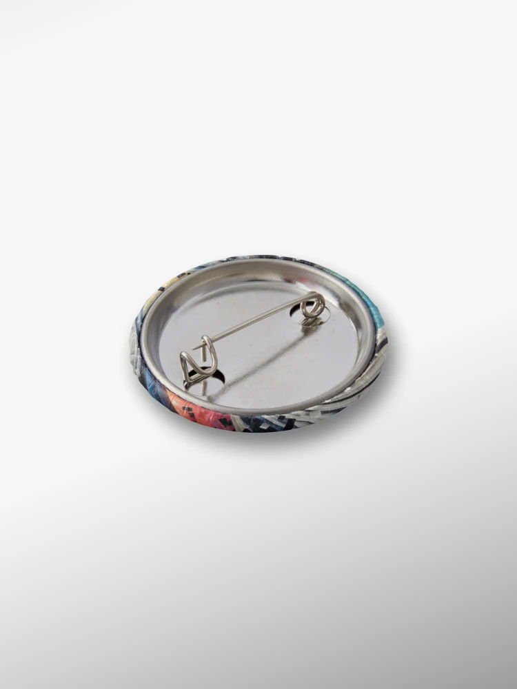 Thumbnail 2 of 3, Pin, CodeCanvas: QR Pattern Symphony designed and sold by Rui Fernandes.