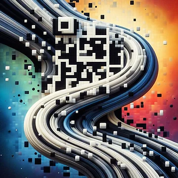 Artwork thumbnail, CodeCanvas: QR Pattern Symphony by Rui Fernandes